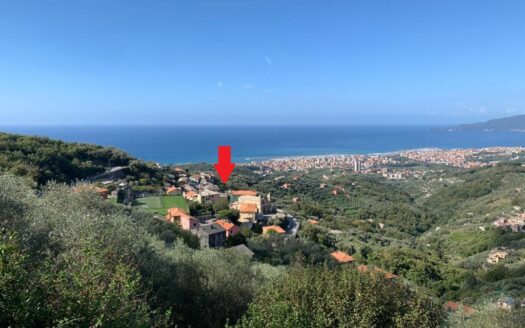CASA RUSTICA NELLA PRIMA COLLINA CON GIARDINO E VISTA MARE